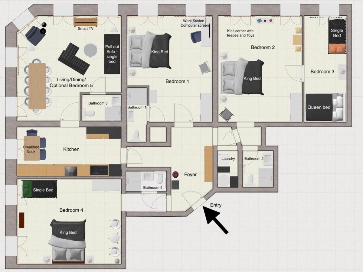 Big Apartment Wina Bagian luar foto
